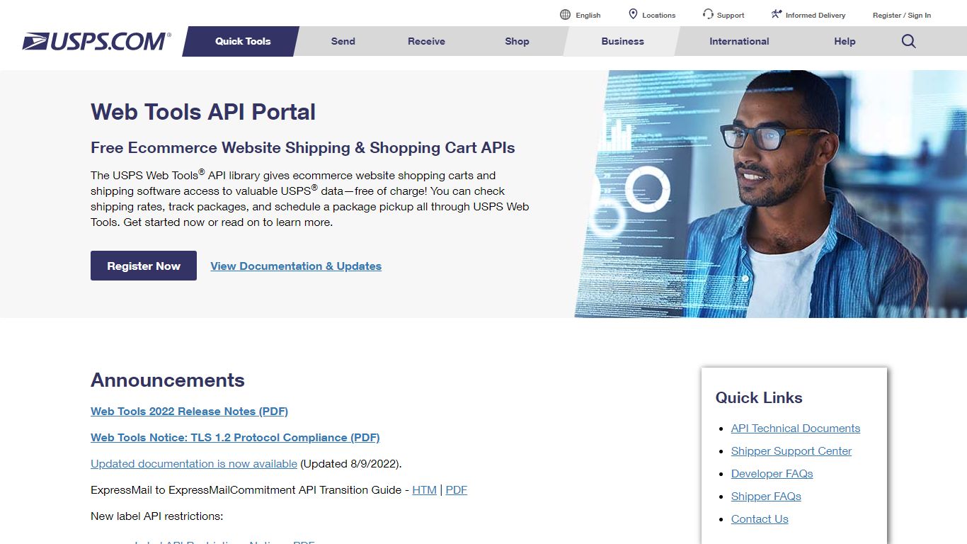 Web Tools APIs | USPS